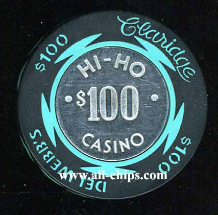 CLA-100 $100 Del Webbs Claridge Hi Ho Casino 1st issue **