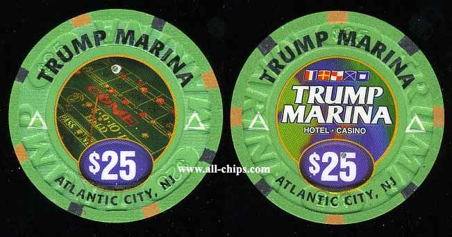 MAR-25 $25 Trump Marina 1st issue Rare UNC
