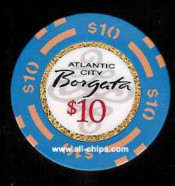 BOR-10 $10 Borgata 1st issue Poker Room