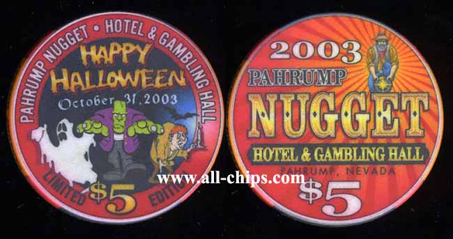 $5 Pahrump Nugget Halloween 2003