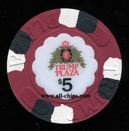 TPP-5c $5 Trump Plaza (reissue)