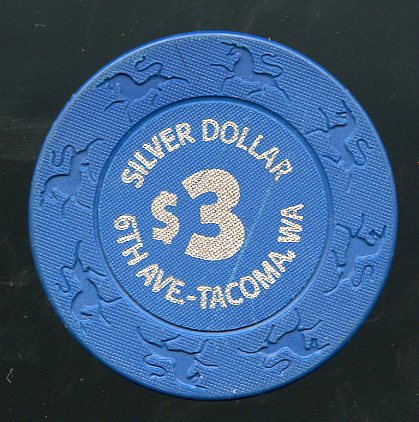 $3 Silver Dollar Casino Silver HS Poker Room Washington