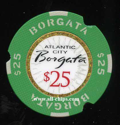 BOR-25b $25 Borgata Notched Textured Sample