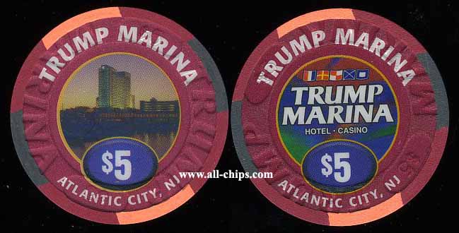 MAR-5 $5 Trump Marina 1st issue