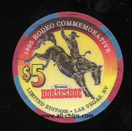 $5 Binions Horseshoe Rodeo 1995
