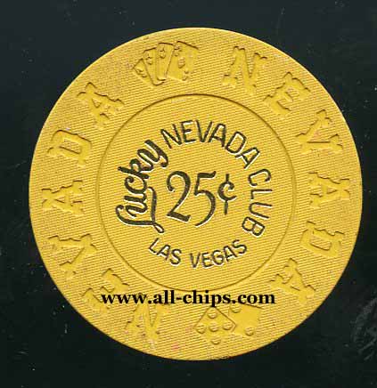 .25c Lucky Nevada Club 9th issue 1967