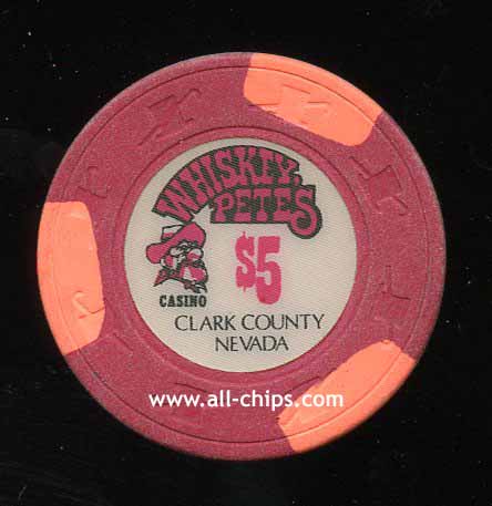 $5 Whiskey Pete's 2nd issue Clark County 1983