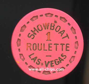Showboat Roulette table 1 1966 Pink