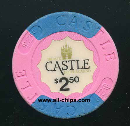 Cas-2.5 $2.50 Trump Castle 1st issue 1985 