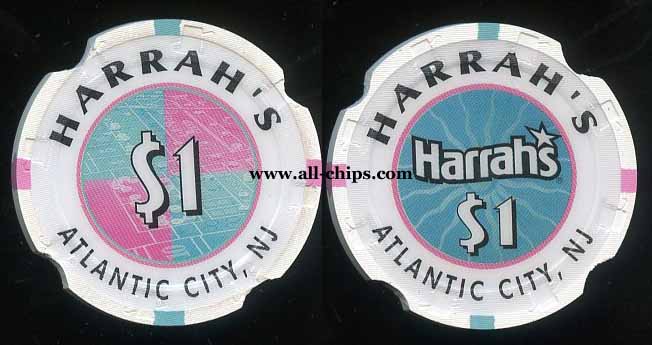 HAR-1g $1 Harrahs Notched Sample