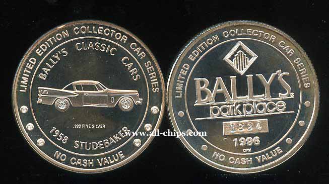 PT BPP-0d Ballys Park Place 1958 Studebaker .999 Silver