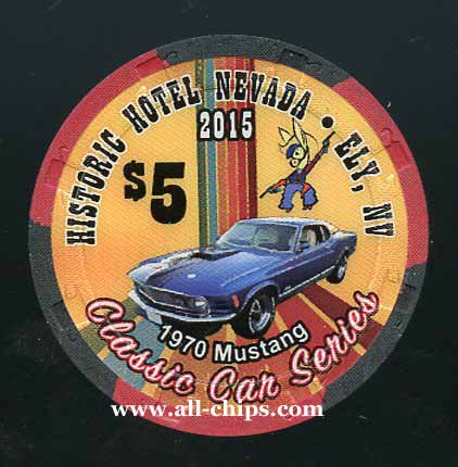 $5 Hotel Nevada Classic Cars 2015 1970 Mustang