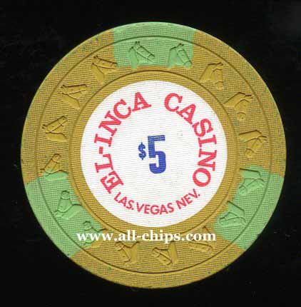 $5 EL-Inca Casino 1st Issue Las Vegas 1977