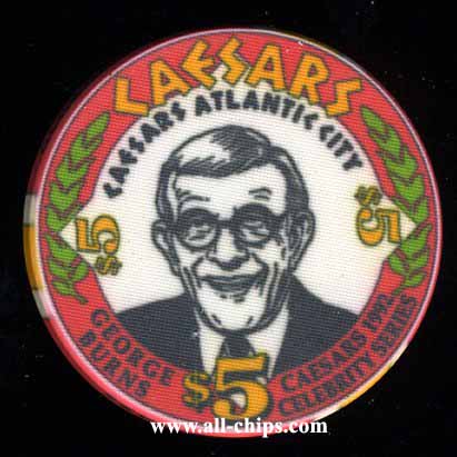 CAE-5h Caesaer $5 1993 Celebrity Series George Burns