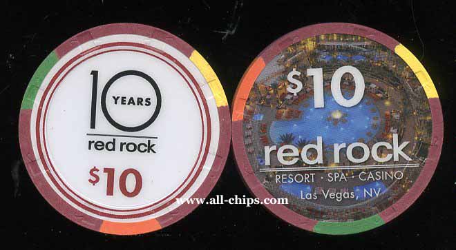 $10 Red Rock 10 Years Anniversary 2016