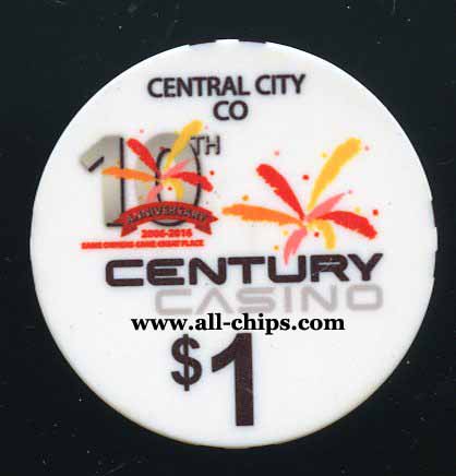 $1 Century Casino 10th Anniversary Century City CO.