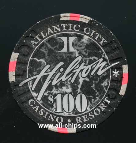 HAC-100 $100 Atlantic City Hilton 1st issue 