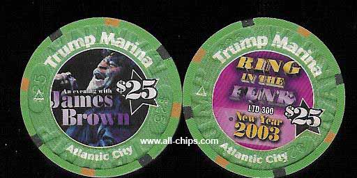 MAR-25i  $25 Trump Marina James Brown New Year 2003 
