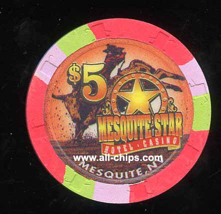 $5 Mesquite Star Casino Bull Rider