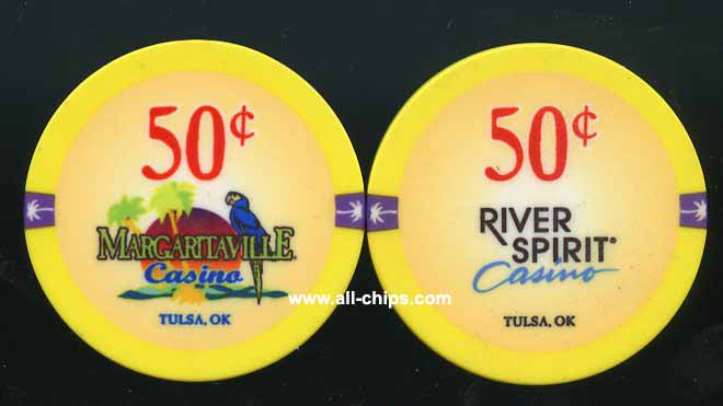 50c River Spirit Margaritaville Casino Tulsa, OK.