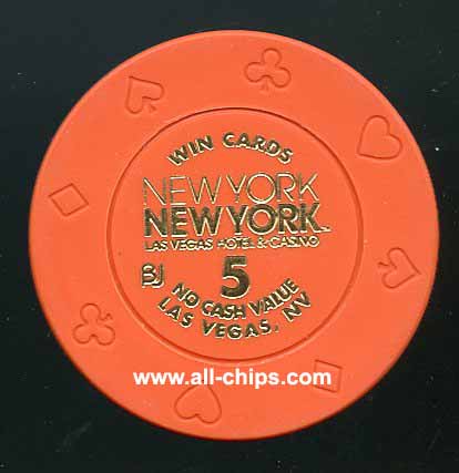 $5 New York New York Win Cards