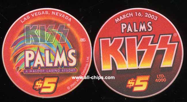 $5 Palms KISS 2003 Logo