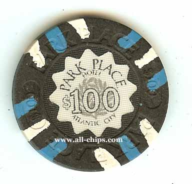 BPP-100a $100 Obsolete Park Place 2nd issue Very Hard to get Chip