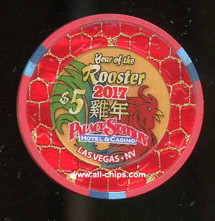 $5 Palace Station Chinese New year of the Rooster 2017 AU