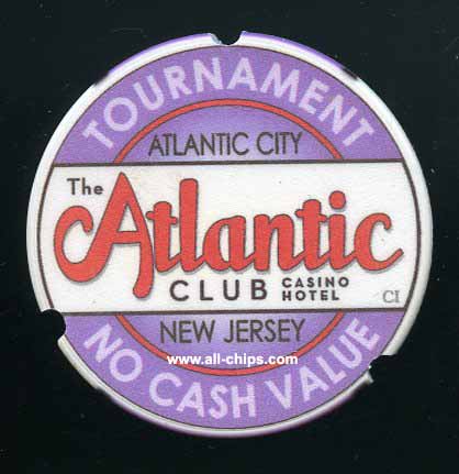 ACH-NCV Purple Atlantic Club Notched Tournament Chip