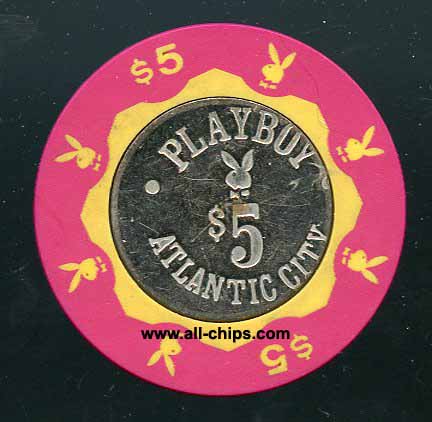 PLA-5 $5 Playboy 1st issue Error Off Center Strike