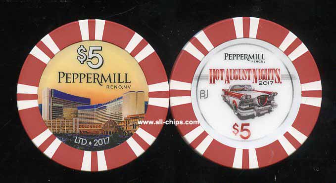$5 Peppermill Hot August Nights 2017