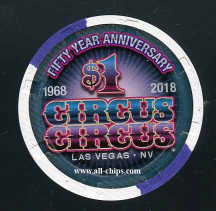 $1 Circus Circus 9th issue New Rack 50th Anniversary 1968-2018