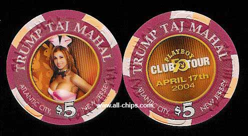 TAJ-5u $5 Playboy Club Tour Taj Mahal April 17th 2004