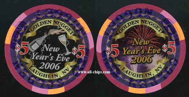 $5 Golden Nugget Laughlin New Years Eve 2006