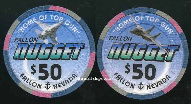 $50 Fallon Nugget 8th issue 1997 Home of Top Gun