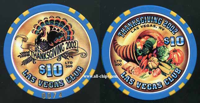 $10 Las Vegas Club Thanksgiving 2002 #0074