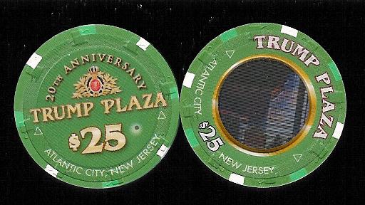 TPP-25j $25 20th Anniversary Trump Plaza Hologram Chip