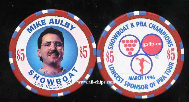 $5 Showboat 1996 Pro Bowling Champions Mike Aulby