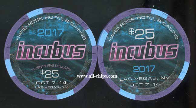 $25 Incubus Oct 2017 Residency Hard Rock 