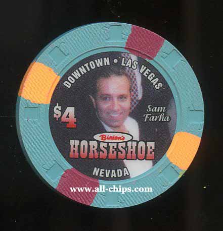 $4 Binions Horseshoe Sam Farha
