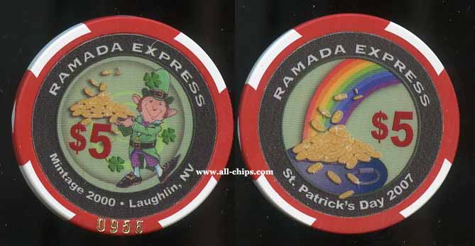 $5 Ramada Express ST. Patricks Day 2007 #s vary