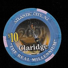CLA-10v $10 Claridge  The Real Millinniun 2001