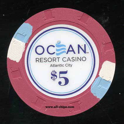 ORC-5 $5 Ocean Resort Casino Atlantic City 1st issue