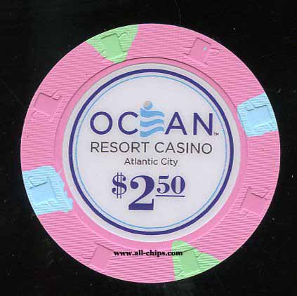 ORC-2.5 $2.50 Ocean Resort Casino Atlantic City 1st issue