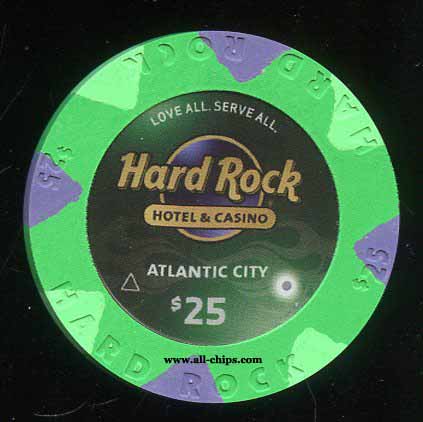 HRC-25 $25 Hard Rock Atlantic City 1st issue