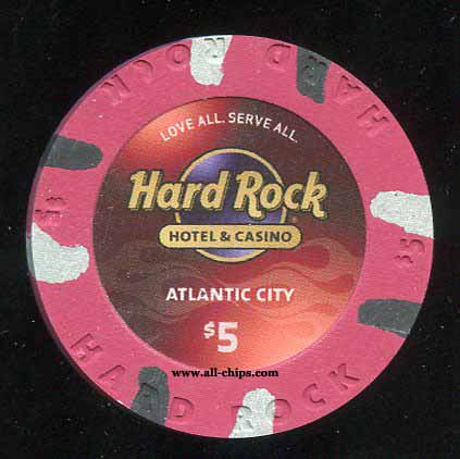 HRC-5 $5 Hard Rock Atlantic City 1st issue
