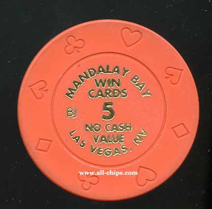 $5 Mandalay Bay Win Cards NCV