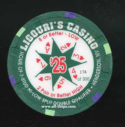 $25 Ligouris Casino 3rd issue 1996
