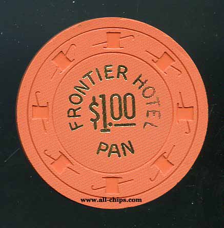 $1 Frontier Hotel Pan Chip 3rd issue 1960s
