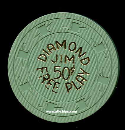 .50 Diamond Jims Free Play Green 1962